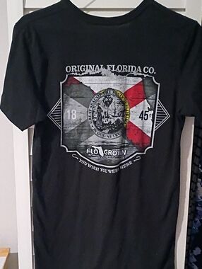 FLOGROWN Black Graphic Men’s T‑Shirt